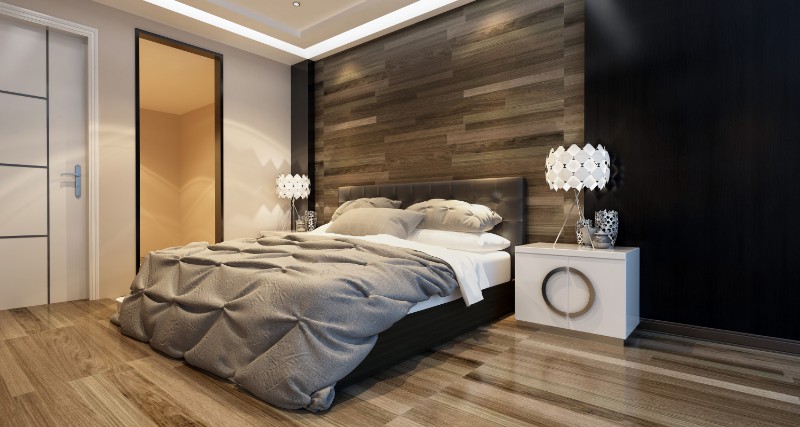 contemporary designed bedroom